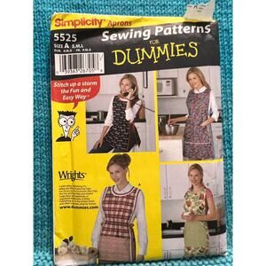 Simplicity 5525 Sewing pattern Apron pattern size S M L